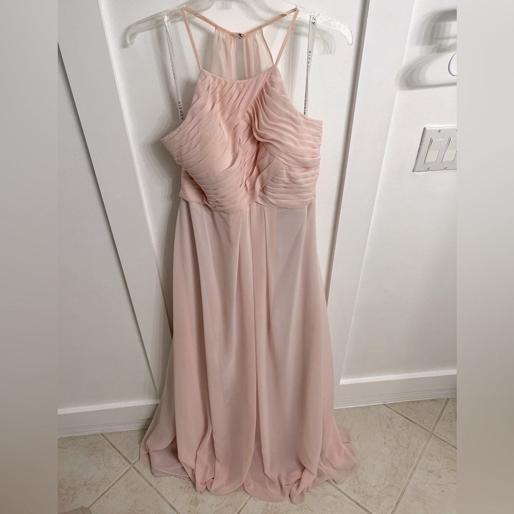 Azazie ginger - blushing pink bridesmaids dress